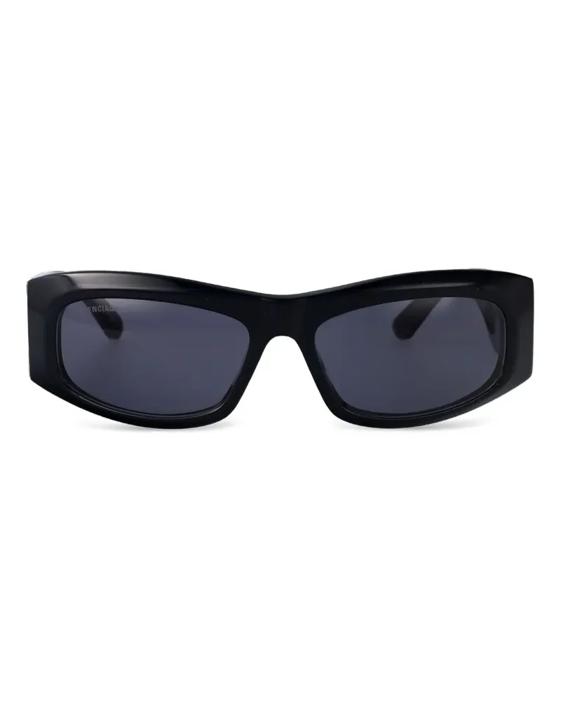 Balenciaga Sonnenbrille mit geometrischem Gestell - Blau Blau