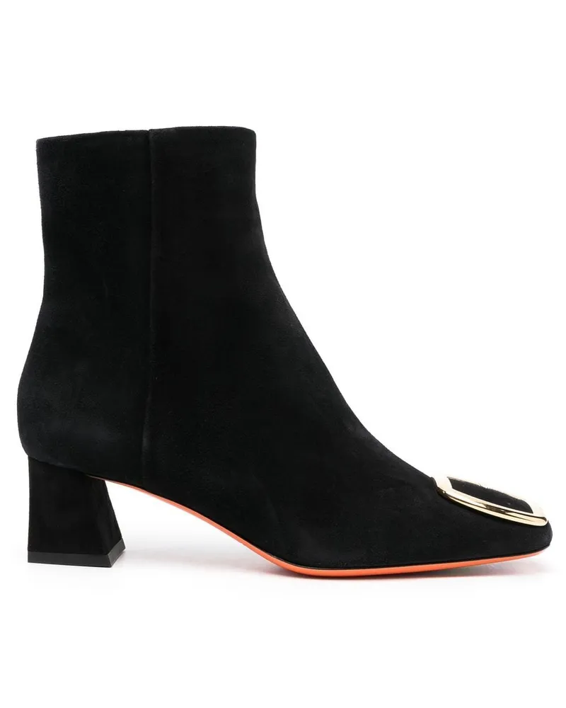 Santoni Stiefeletten mit Schnalle - Schwarz Schwarz
