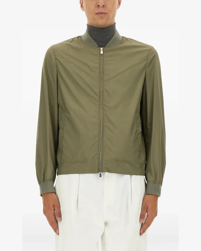 Brunello Cucinelli zip-up bomber jacket - Grün Grün