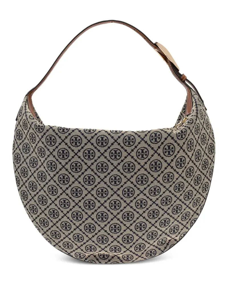 Tory Burch T Monogram Balloon Tote Bag - Nude Nude