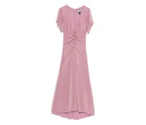 Midikleid mit Raffungen - Rosa