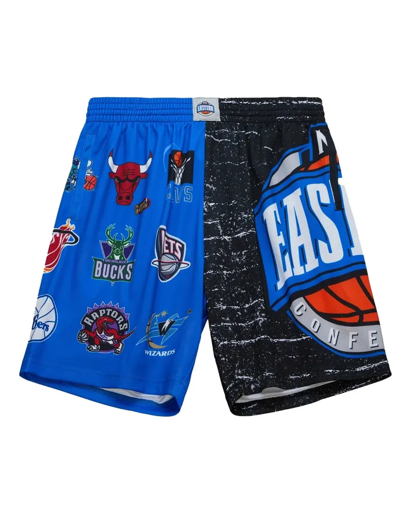 Mitchell & Ness All Star East Jumbotron 3.0 Shorts - Blau Blau