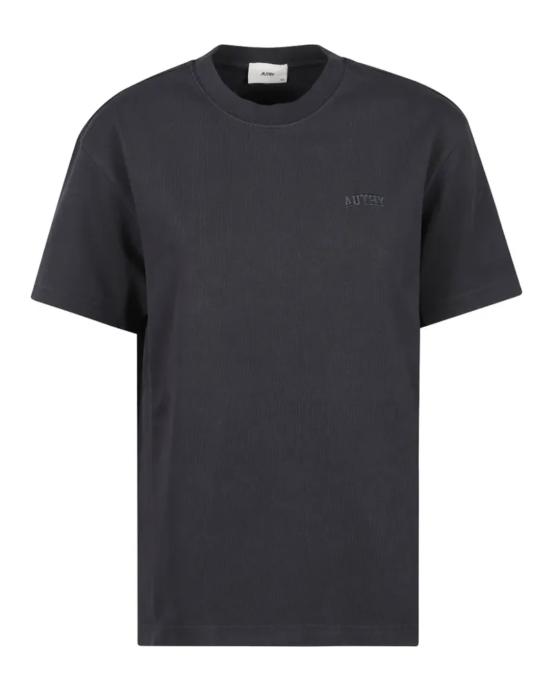 AUTRY T-Shirt mit Logo-Stickerei - Grau Grau