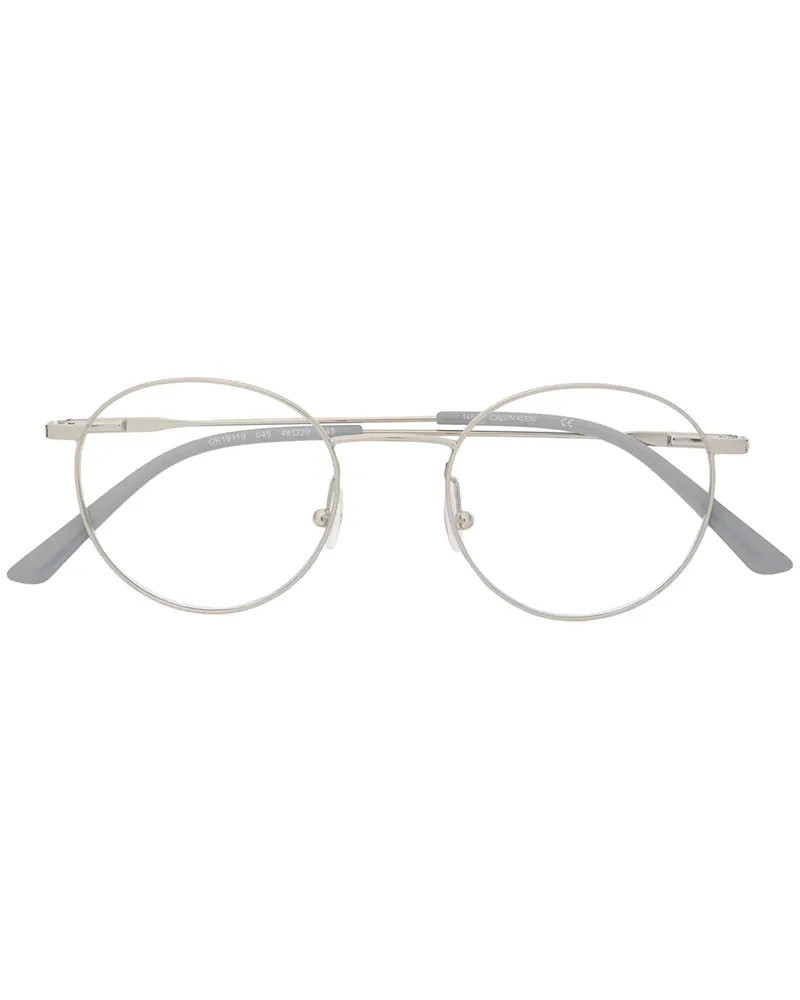 Calvin Klein Brille mit rundem Gestell - Silber Silber