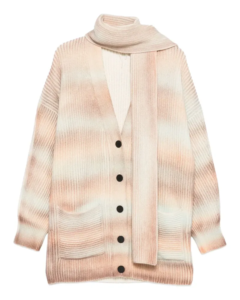 Canessa scarf-detail cardigan - Nude Nude