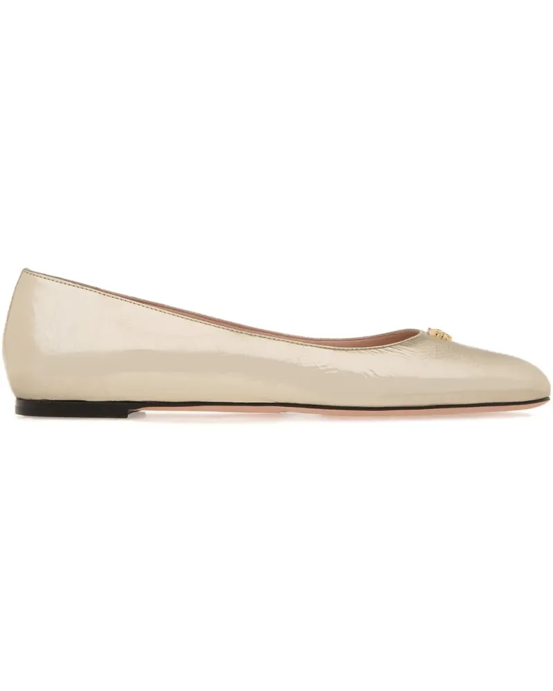 Bally Ballerinas aus Leder - Gold Gold