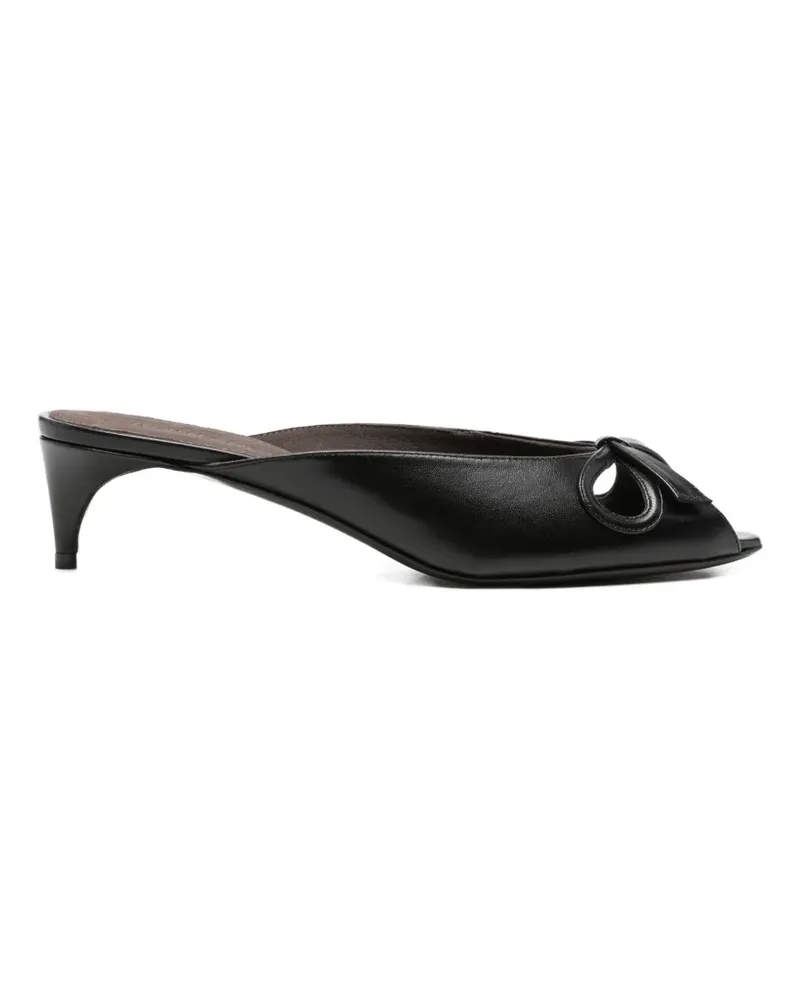 BERNADETTE Audrey bow-detail sandals - Schwarz Schwarz