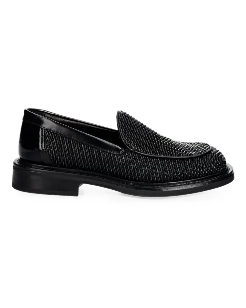 Filling Pieces woven leather loafers - Schwarz Schwarz