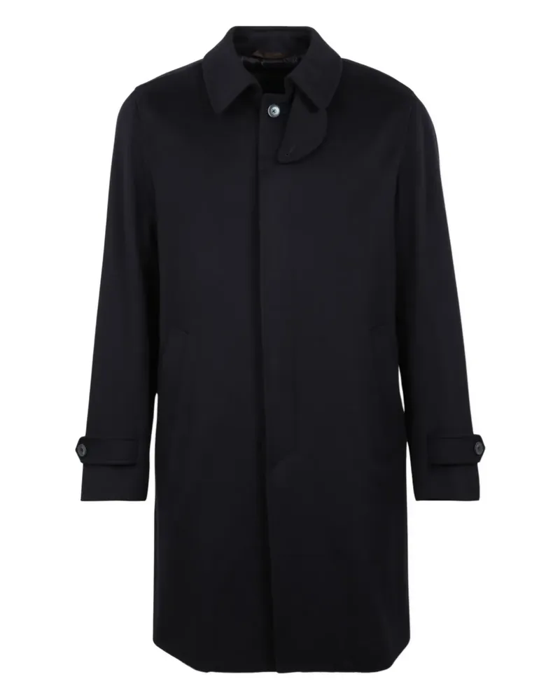 Herno Geknöpfter Mantel - Blau Blau