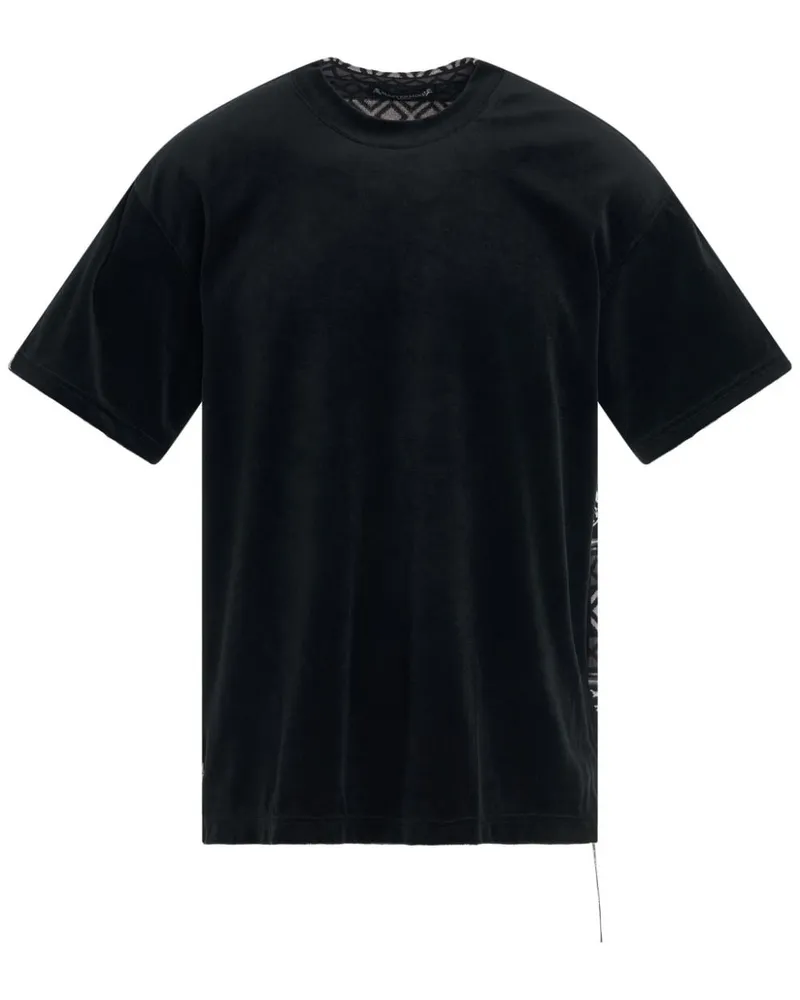 Mastermind World T-Shirt mit Jacquardmuster Schwarz