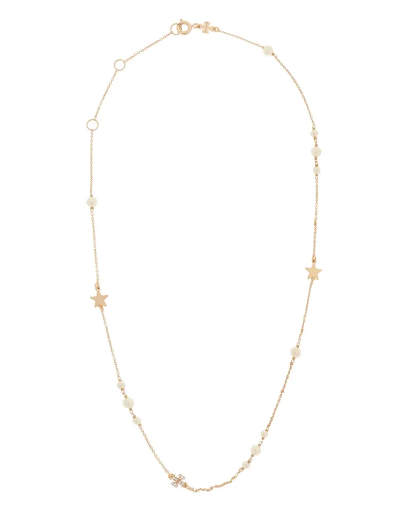 Tory Burch Moondance faux-pearl necklace - Gold Gold