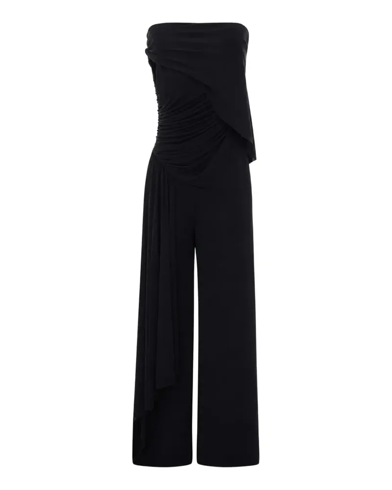 Lanvin draped jumpsuit in crepe jersey - Schwarz Schwarz