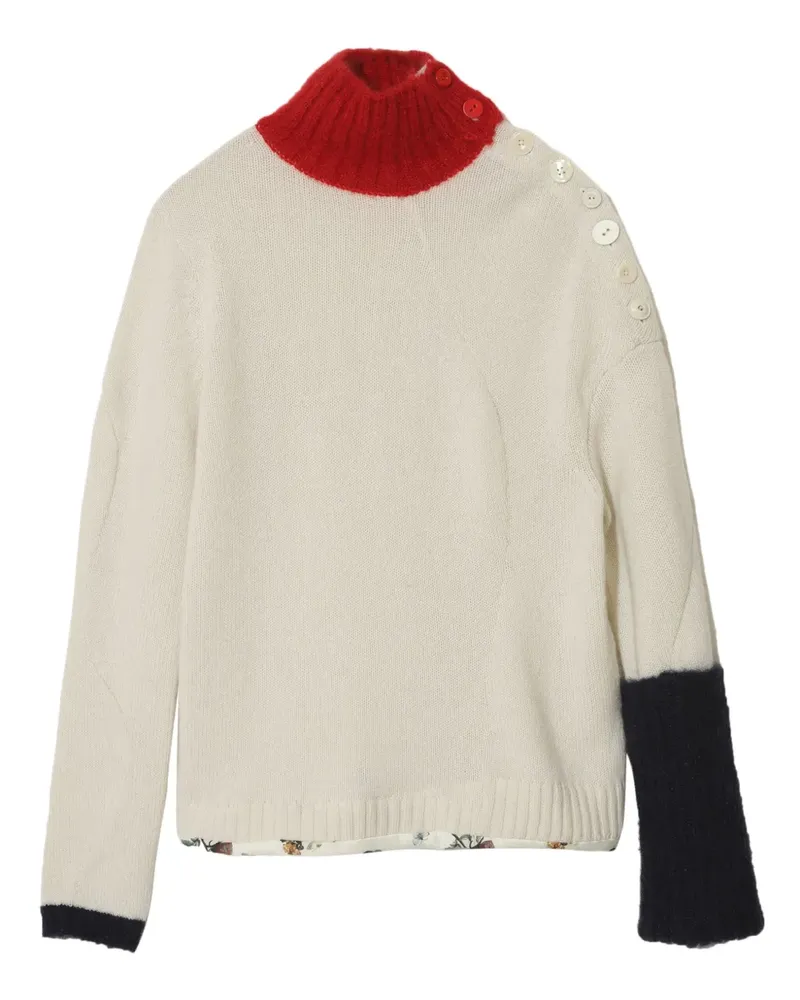 Undercover Pullover in Colour-Block-Optik - Nude Nude