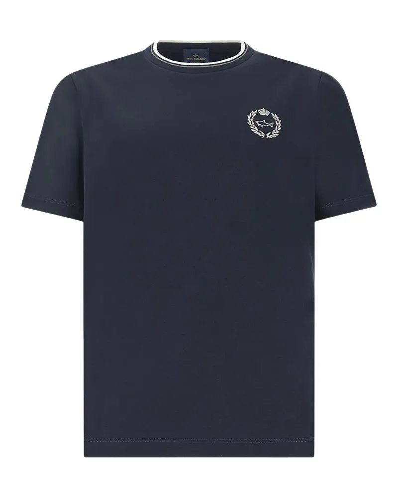 Paul & Shark Heraldic-embroidery T-shirt - Blau Blau