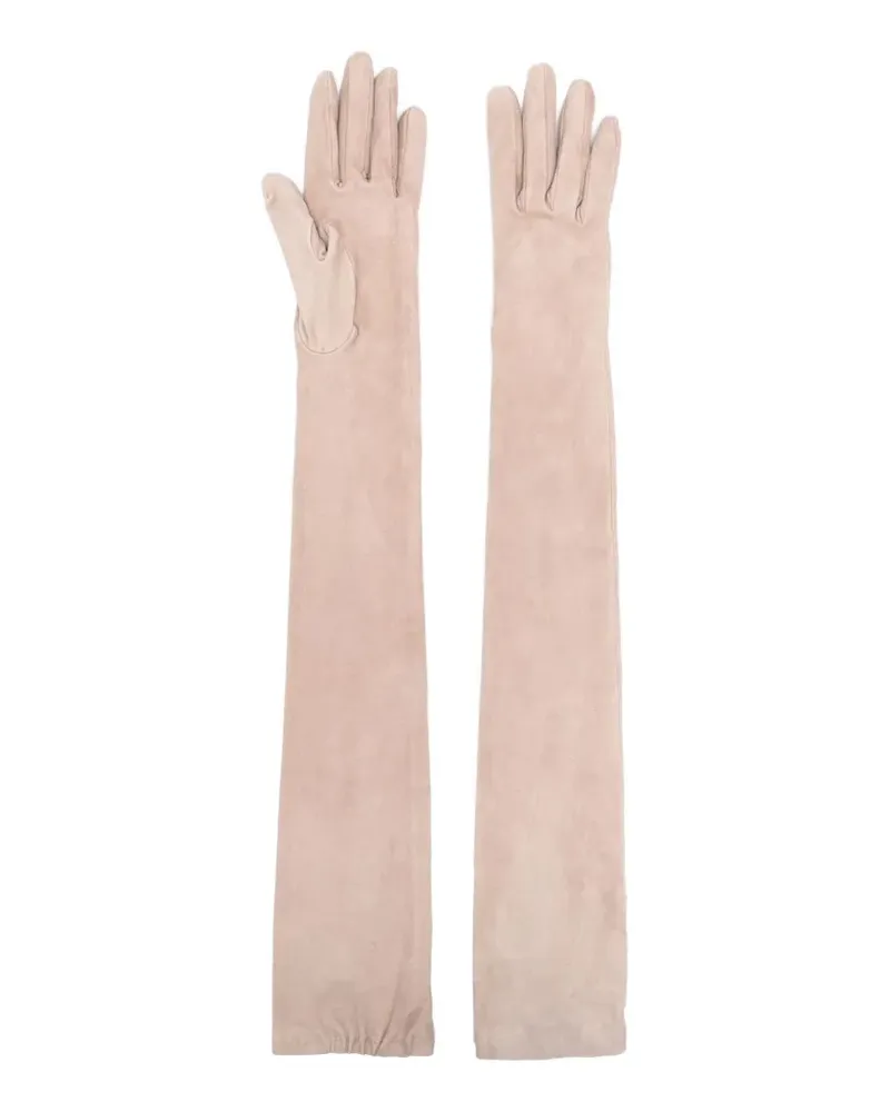 Brunello Cucinelli leather gloves - Nude Nude