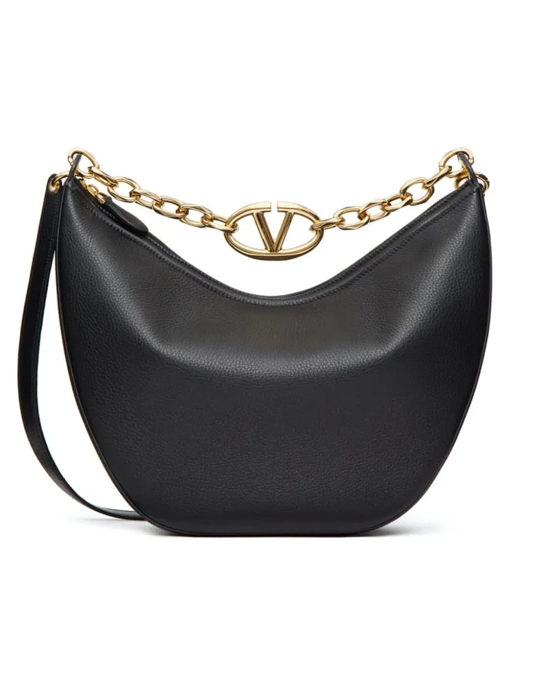 Valentino Garavani Mittelgroße VLogo Moon Tasche - Schwarz Schwarz