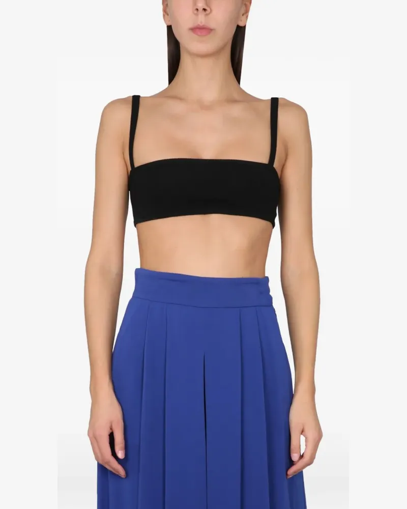 Max Mara Semi-transparentes Top - Blau Blau