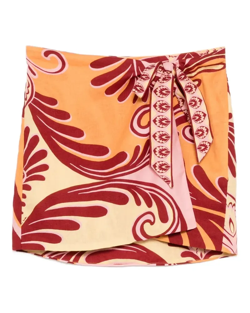 FARM Rio arabesque tie skirt - Rot Rot