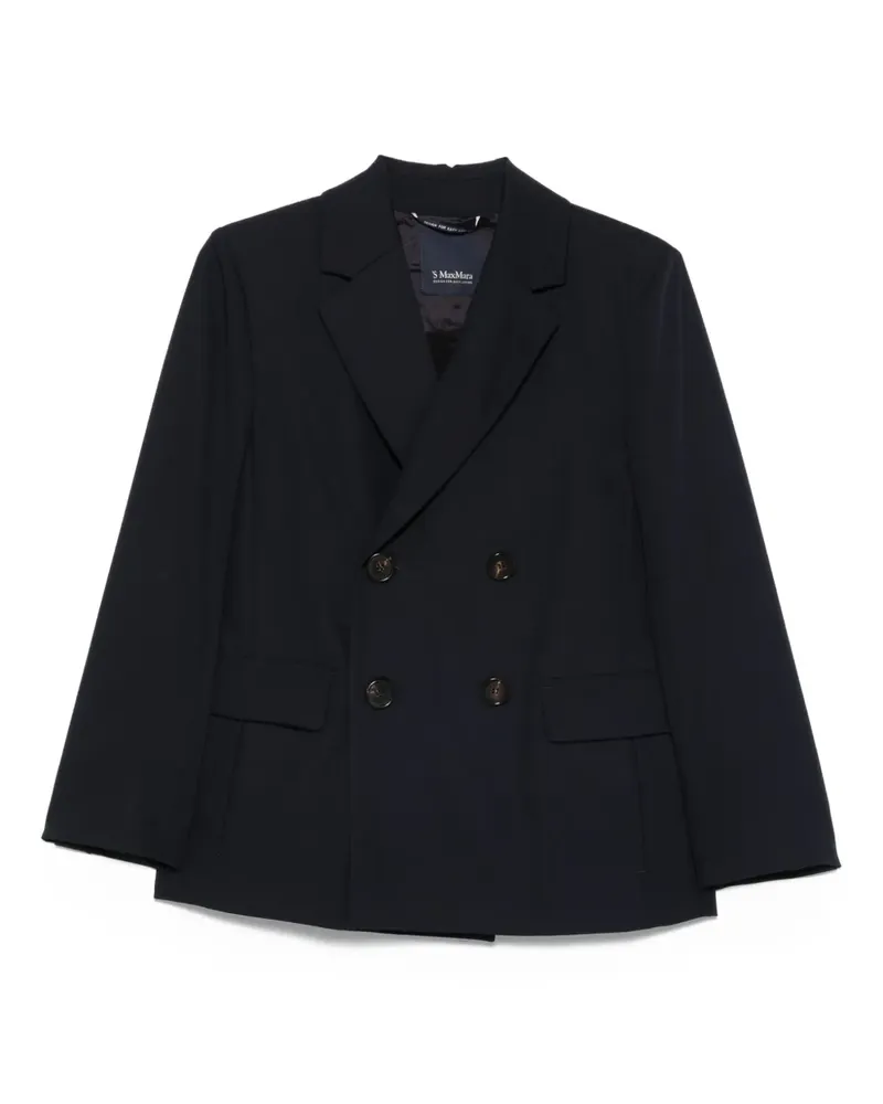 Max Mara Doppelreihiges Sakko - Blau Blau