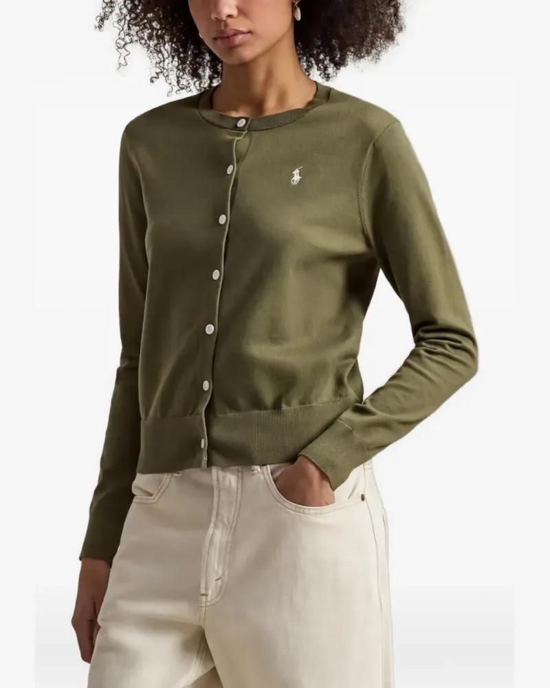 Ralph Lauren logo-embroidered cardigan - Grün Grün