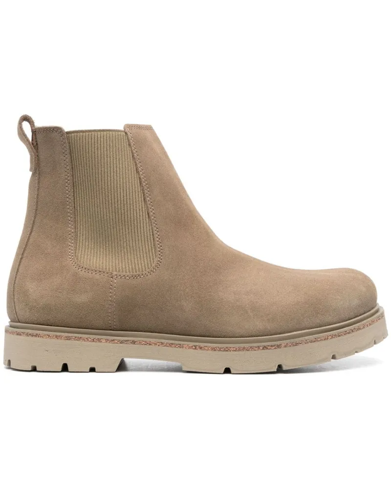 Birkenstock Stalon Stiefel aus Nubukleder 35mm - Nude Nude