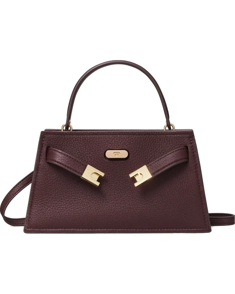 Tory Burch mini Lee Radziwill pebble tote bag - Rot Rot