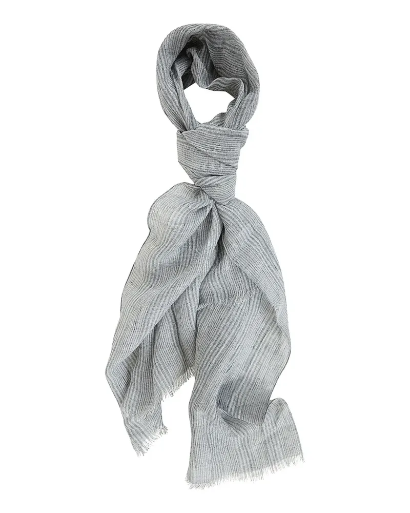 Brunello Cucinelli frayed-edge scarf - Grau Grau