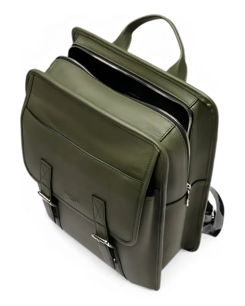 Lancel Mistral buckle-fastening leather backpack - Grün Grün