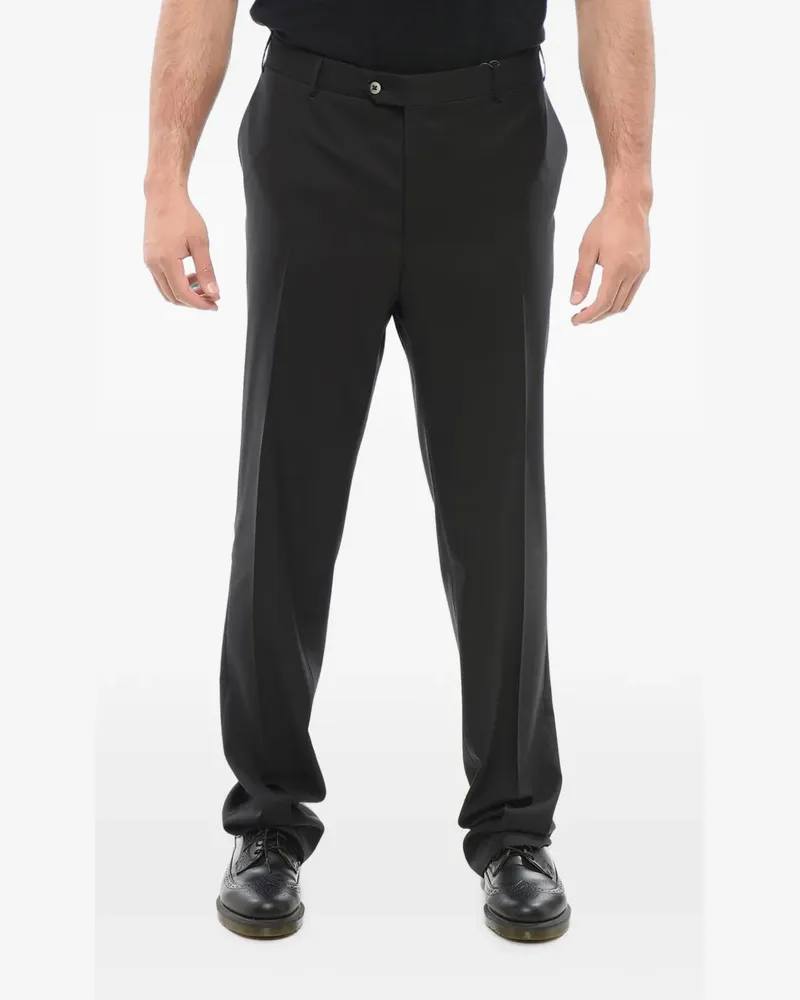 Corneliani Mantua virgin wool trousers - Schwarz Schwarz