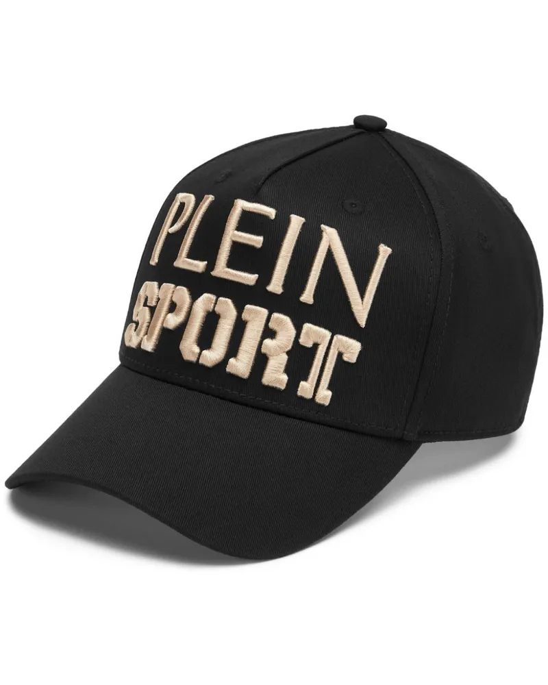 Philipp Plein Baseballkappe mit Logo-Stickerei - Schwarz Schwarz
