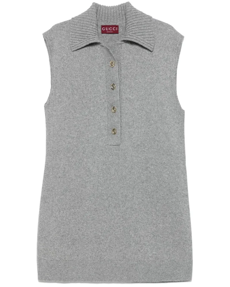 Gucci Ärmelloses Minikleid - Grau Grau