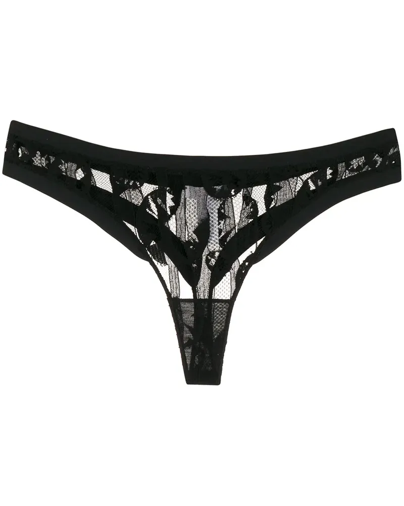 Eres Tanga aus Spitze - Schwarz Schwarz