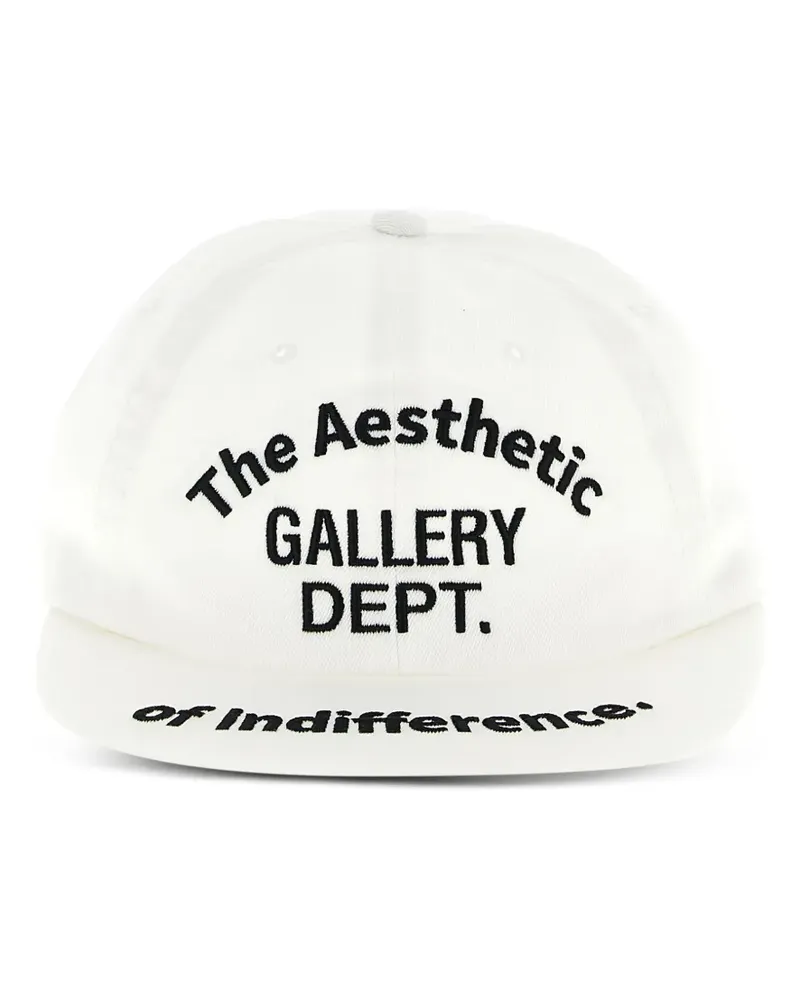 GALLERY DEPT. Aesthetic of Indifference embroidered cap - Weiß Weiß