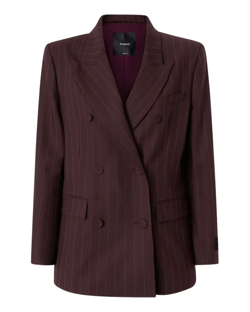 Pinko double-breasted check jacket - Rot Rot