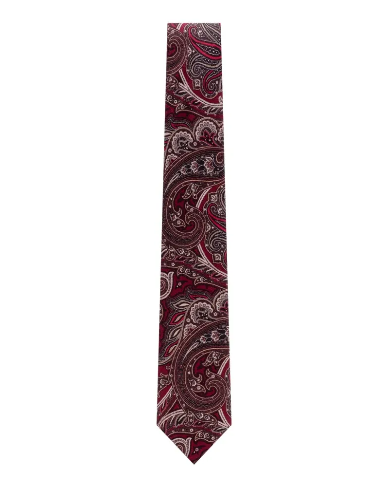 Gabriele Pasini paisley-patterned tie - Rot Rot