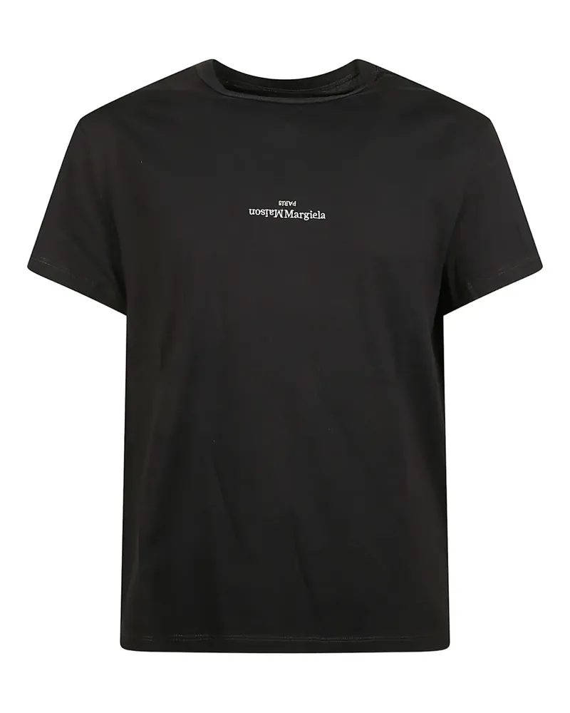 Maison Margiela T-Shirt mit rundem Ausschnitt - Schwarz Schwarz
