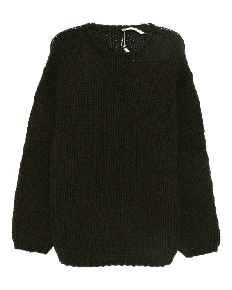 Label Under Construction Pullover mit gerippten Details - Grün Grün