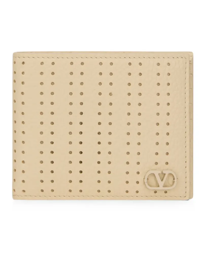 Valentino Garavani perforated wallet - Nude Nude