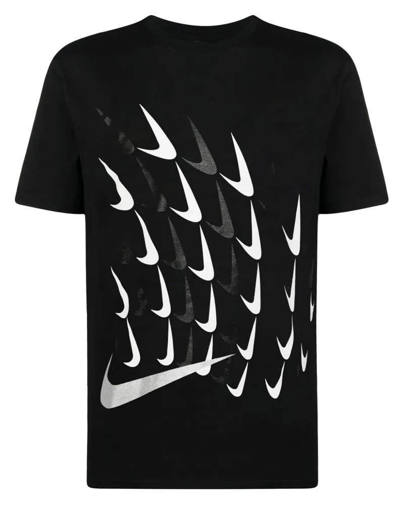 Comme des Garçons x Nike T-Shirt mit Logo-Print - Schwarz Schwarz