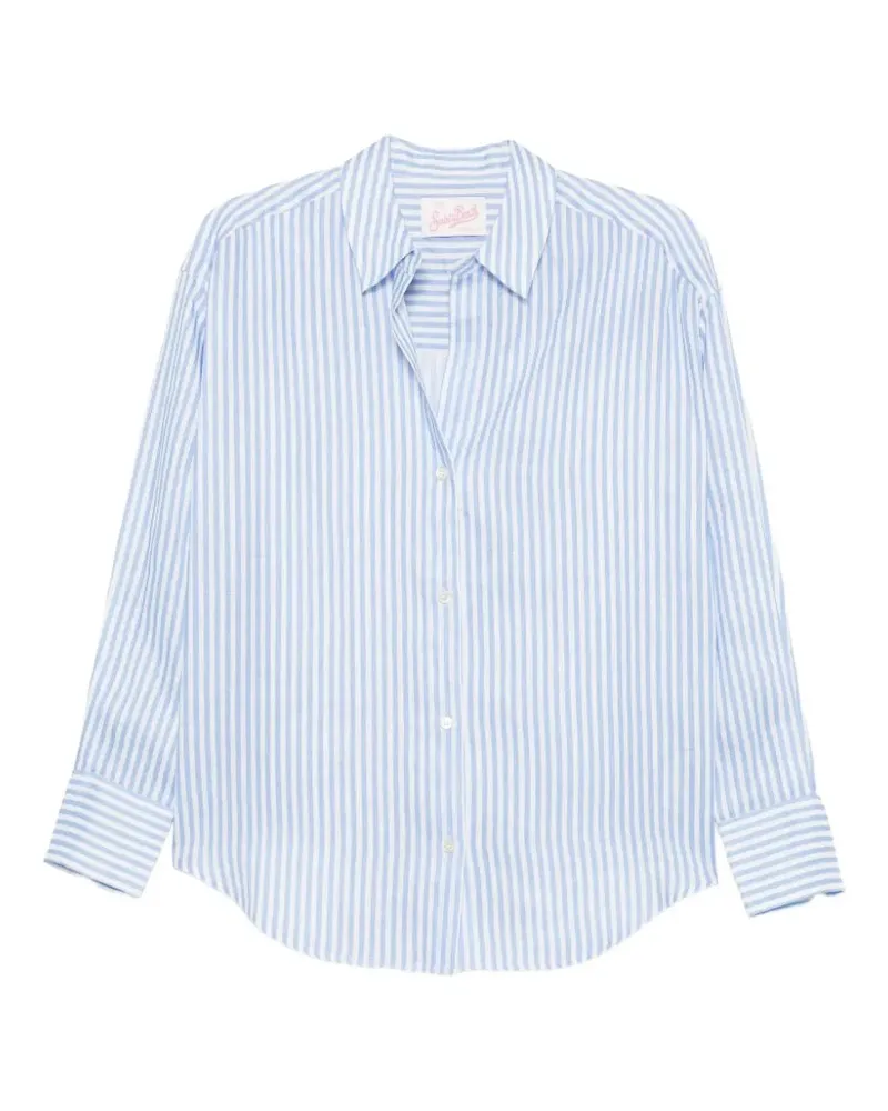 MC2 Saint Barth embroidered-logo shirt - Blau Blau
