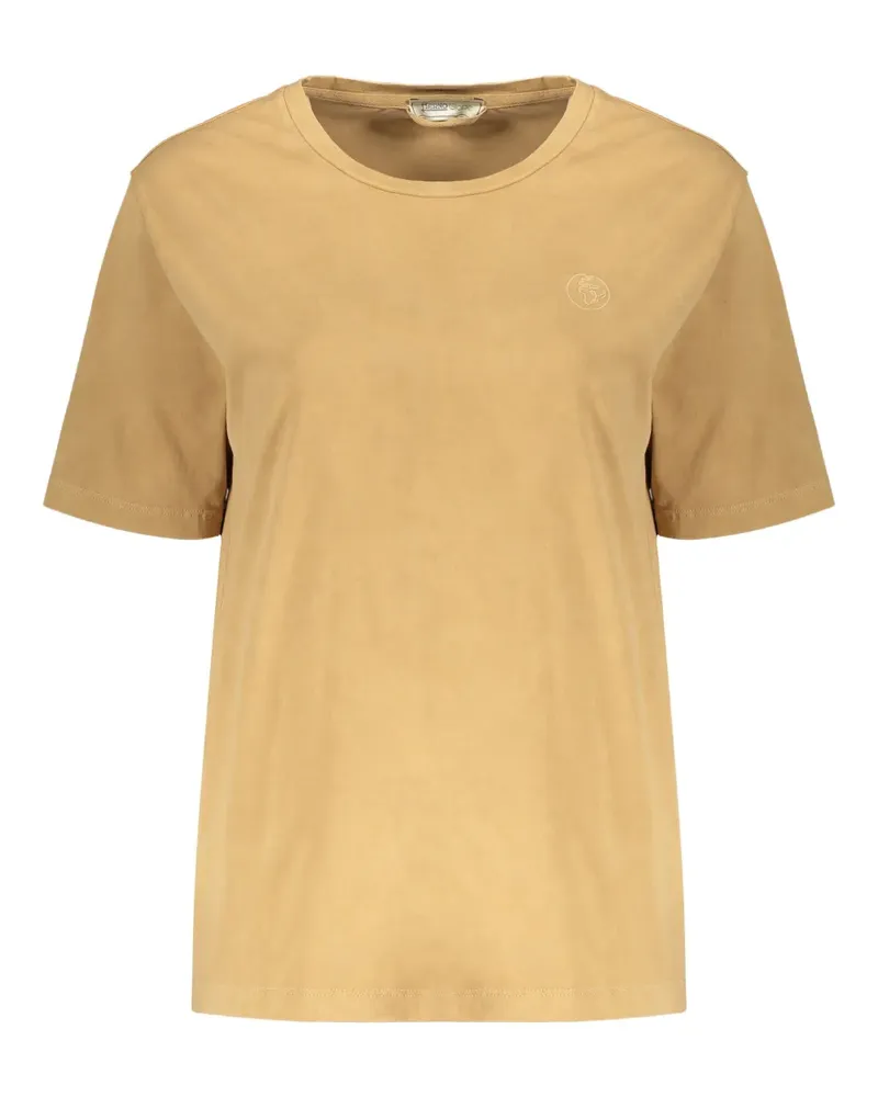 Herno Klassisches T-Shirt - Gelb Gelb