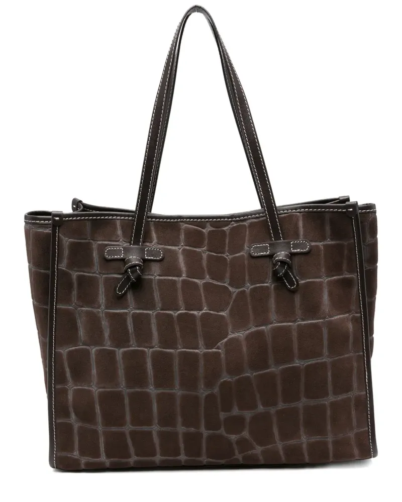 Gianni Chiarini Marcella Tote Bag mit Prägung - Braun Braun