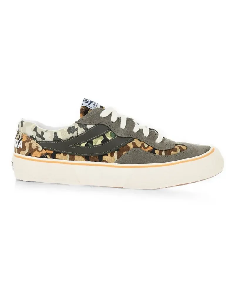 Superga Sneakers mit Camouflage-Print - Grün Grün
