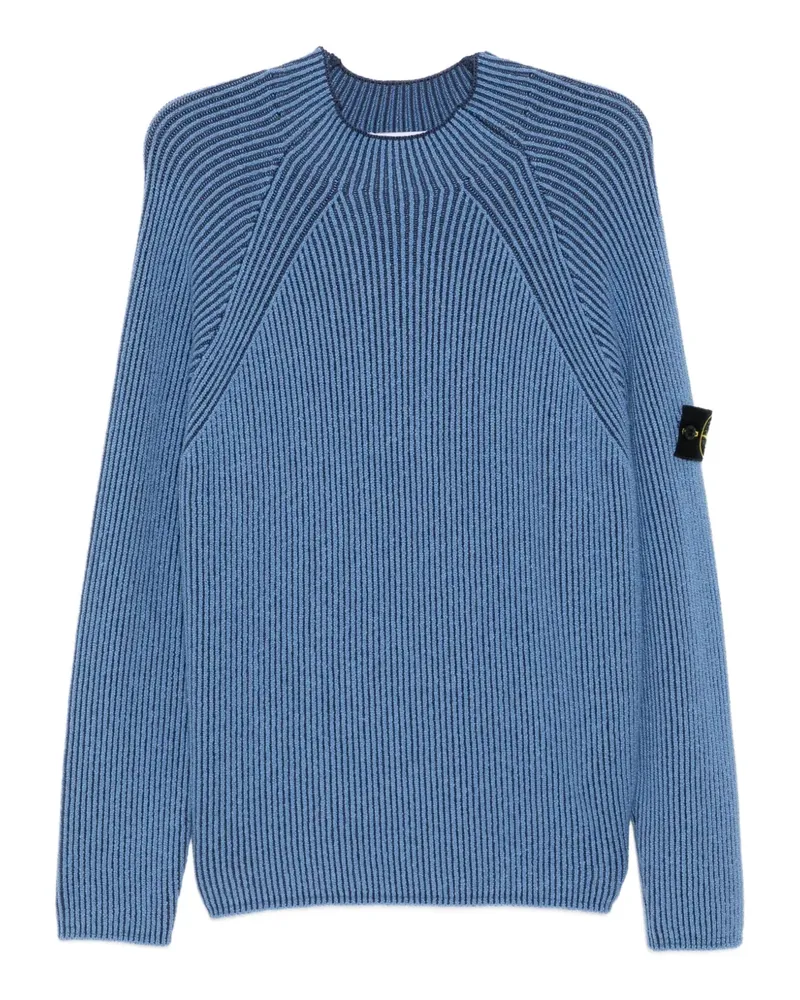 Stone Island Pullover mit Logo-Patch - Blau Blau