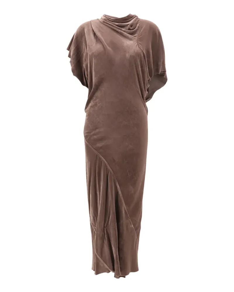 Rick Owens Minikleid mit asymmetrischem Saum - Braun Braun