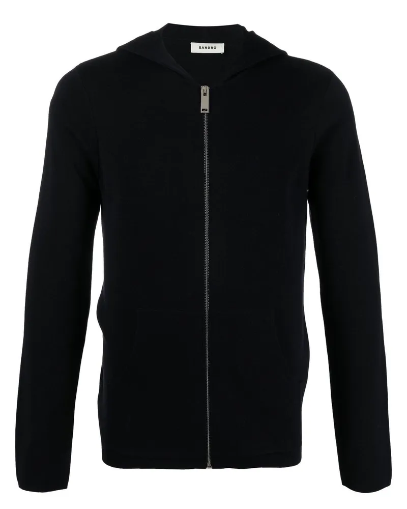 Sandro Cardigan mit Kapuze - Blau Blau