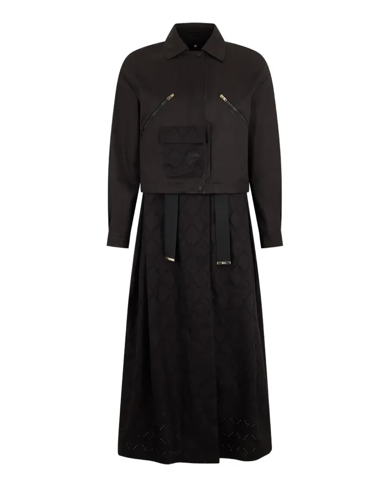 Herno patch-pocket coat - Schwarz Schwarz