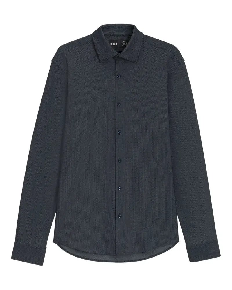 HUGO BOSS Langärmeliges Hemd - Blau Blau