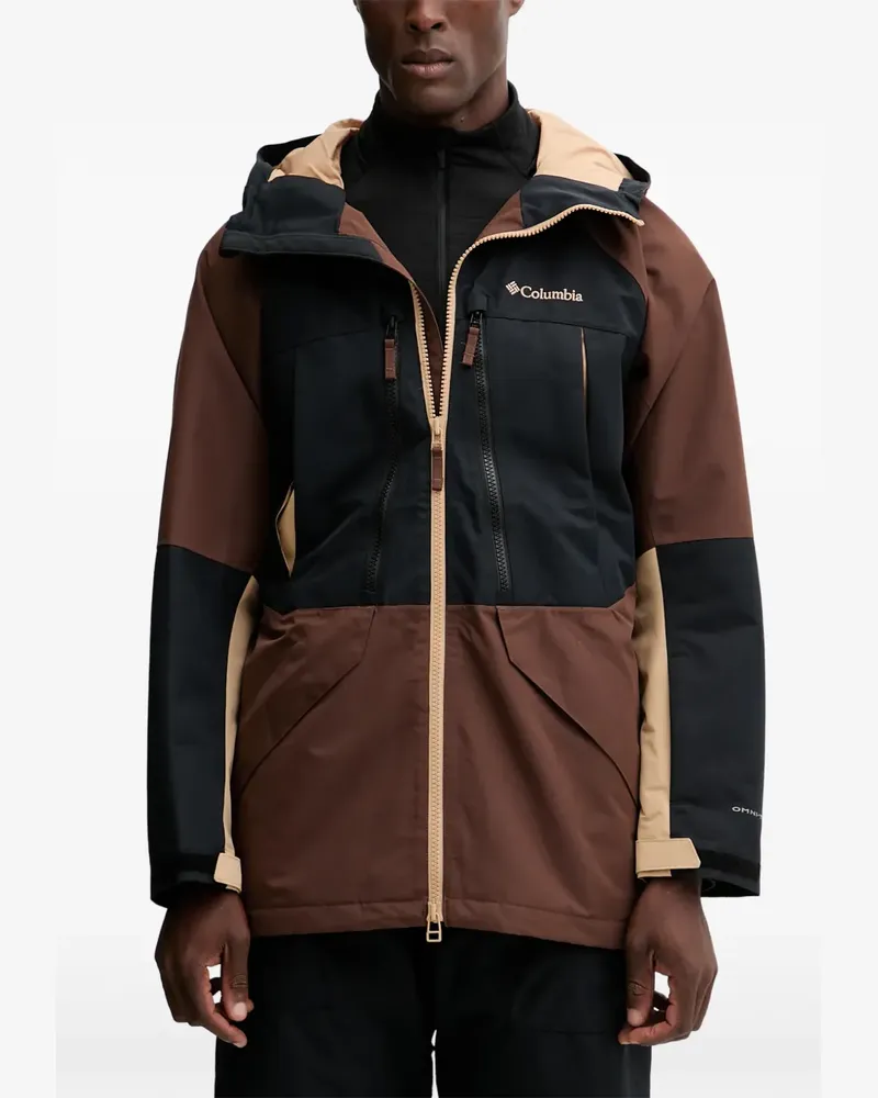 Columbia Sportswear Company hooded zip-fastening ski jacket - Braun Braun