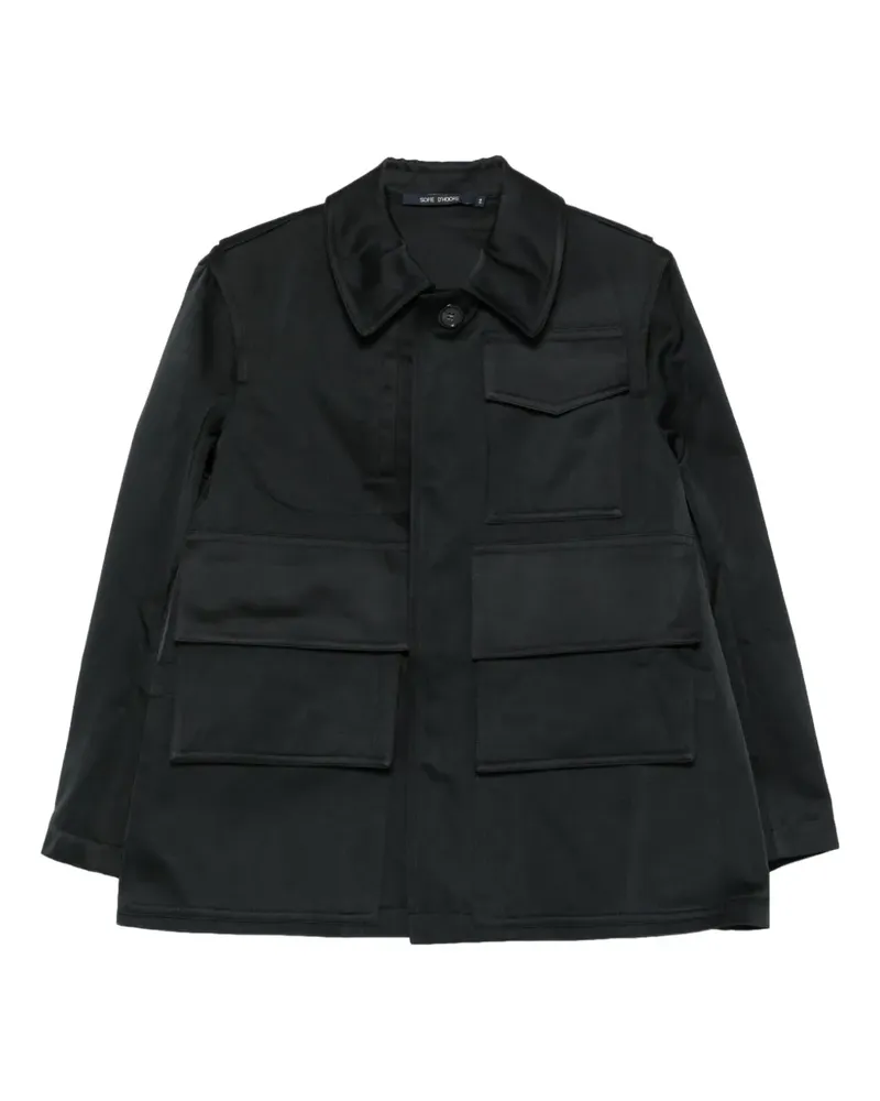 Sofie D'Hoore Cooper Jacke mit mehreren Taschen - Schwarz Schwarz